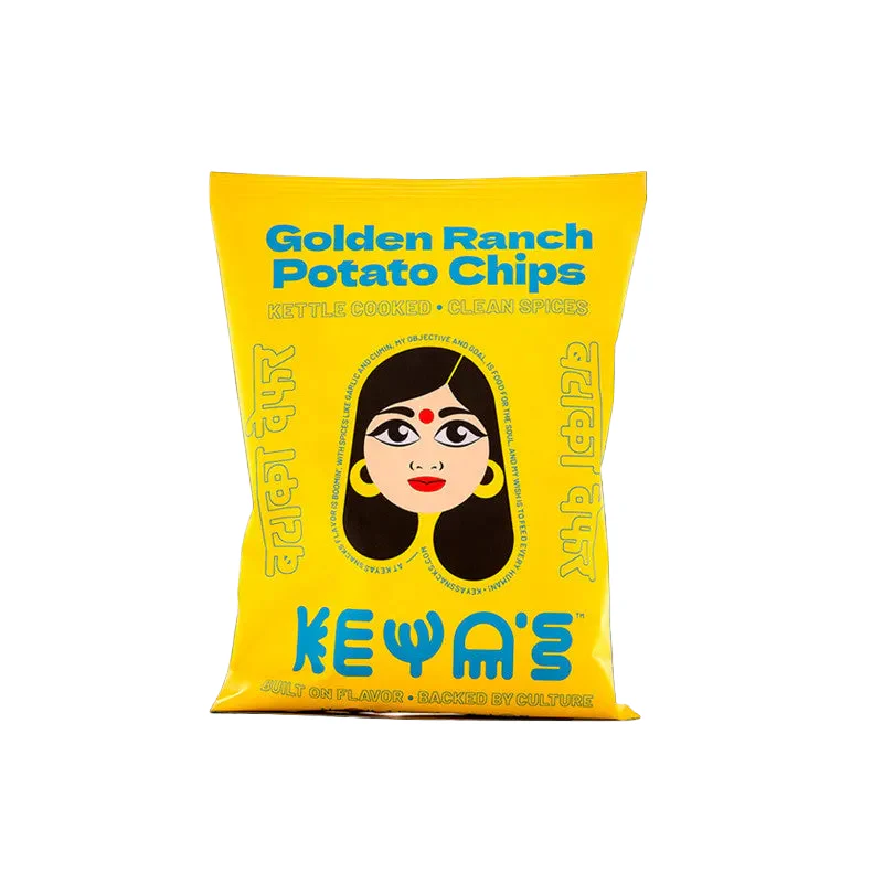 Keya's Golden Ranch Potato Chips