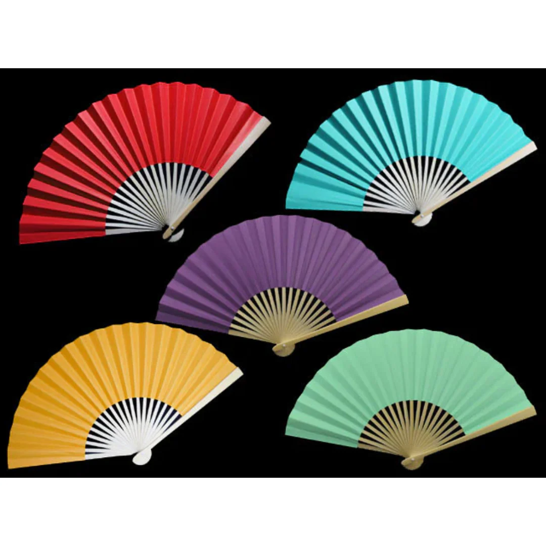 9" Premium Paper Folding Fan