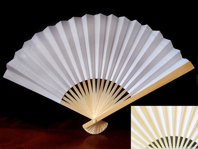9" Premium Paper Folding Fan - Image 2